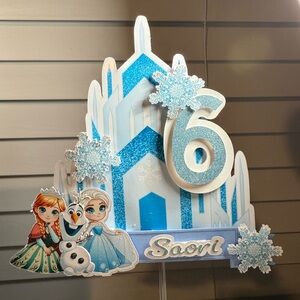 Personalized Frozen Birthday Cake Topper